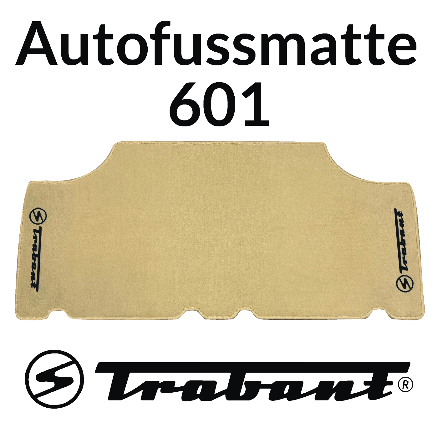 Autofussmatte Trabant 601 "Cremebeige"