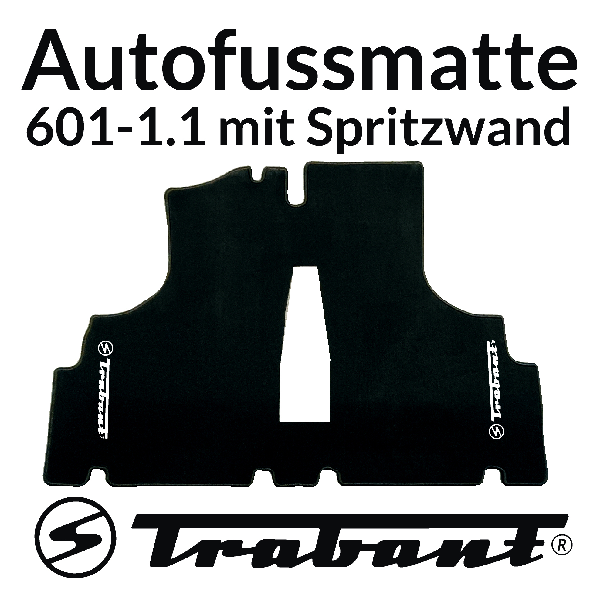 Autofussmatte Trabant 601 / 1.1 mit Spritzwand
